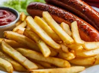 assiette-saucisse-frite